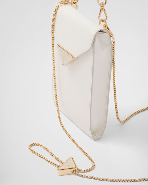 Prada White Saffiano Leather Mini-bag