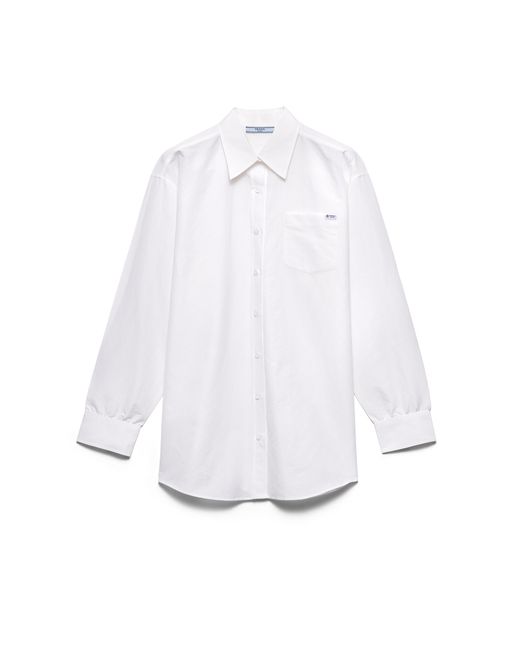 Prada White Linen Muslin Shirt
