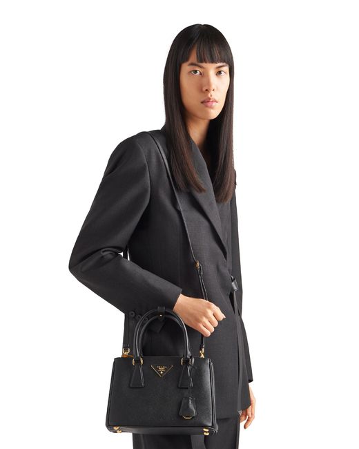 Prada Black Galleria Small Saffiano Leather Bag