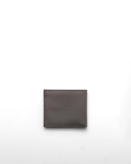 Prada White Saffiano Leather Wallet for men