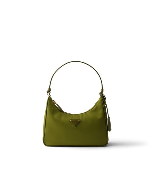 Prada Green Re-Edition 2005 Re-Nylon And Saffiano Mini Bag