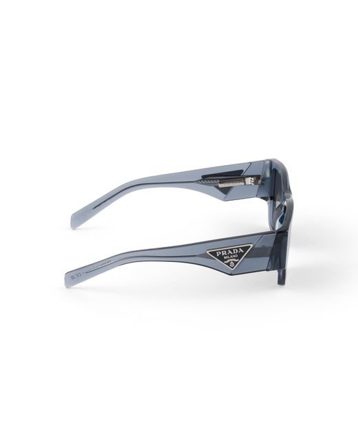 Gafas De Sol Con Logo Triangular Prada de hombre de color Blue