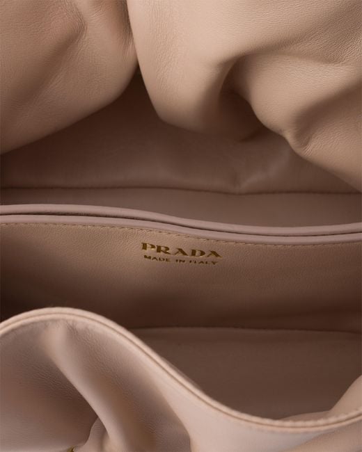 Prada Pink Small Dada Leather Shoulder Bag