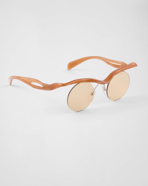Prada White Runway Sunglasses