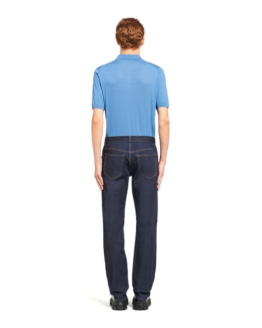 Pantalon En Denim Prada pour homme en coloris Blue
