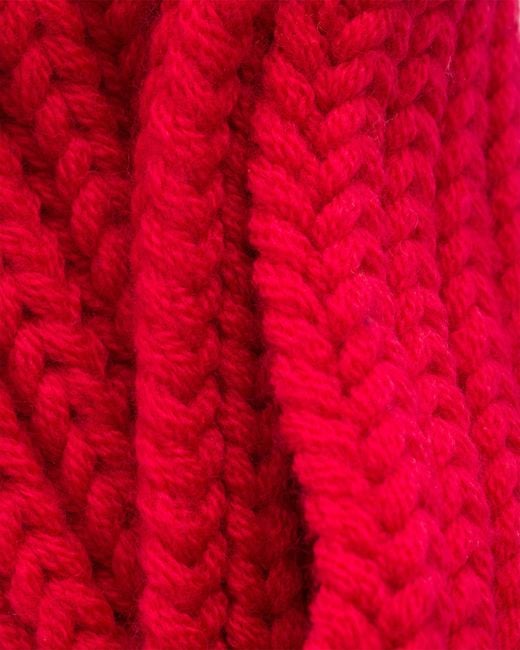 Prada Red Wool Scarf