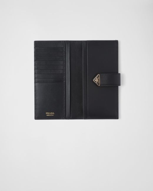 Prada Black Large Leather Wallet