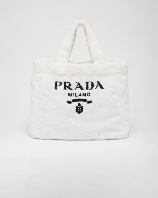 Prada Synthetic Terry Tote Bag - Lyst