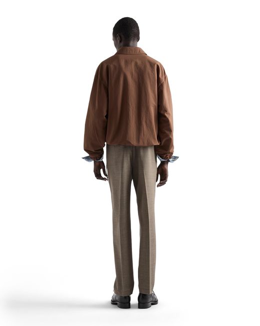 Prada Gray Wool Pants for men