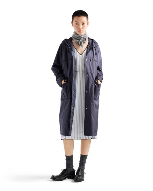 Prada White Striped Dress With Bow, Sapphire