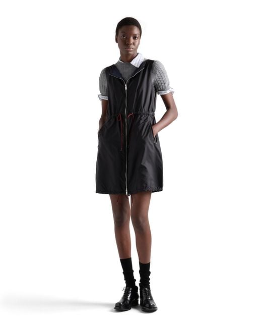 Prada Blue Lightweight Re-Nylon Mini-Dress