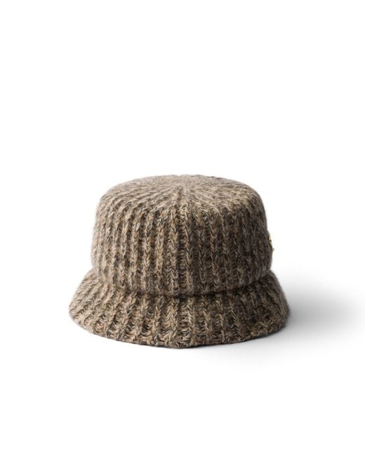 Prada Multicolor Mélange Knit Bucket Hat