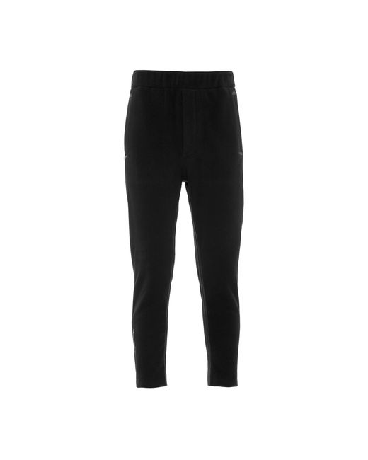 Prada Black Technical Fabric Pants With Heat-sealed Tape for men