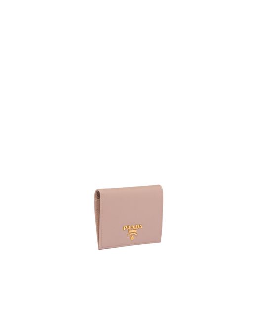 Prada Pink Small Saffiano Leather Wallet