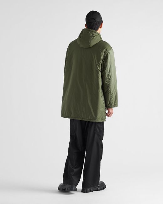 Imperméable Long En Re-nylon Prada pour homme en coloris Green