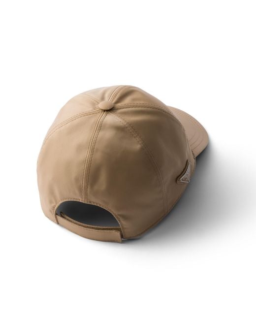 Prada White Re-Nylon Baseball Cap for men