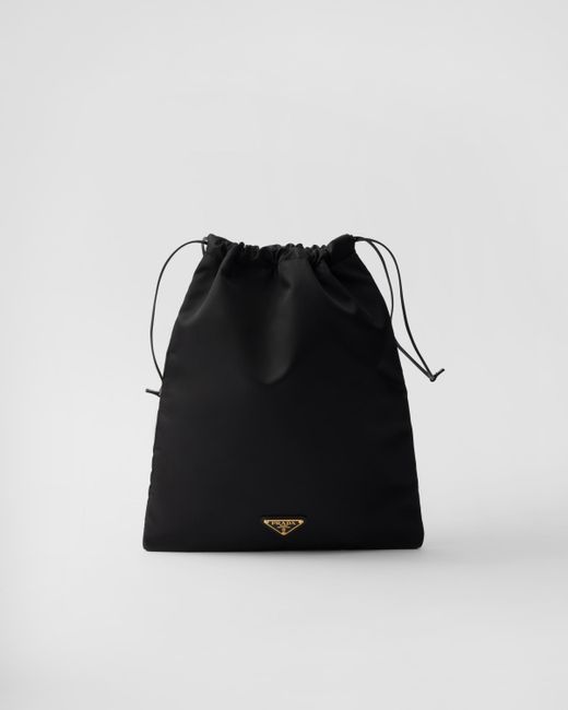 Pochette En Re-Nylon Prada en coloris Black
