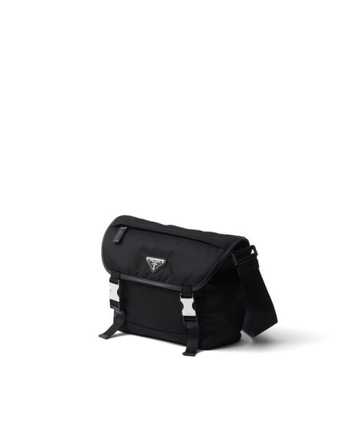 Prada Schultertasche Mit Logo-Patch in Black für Herren