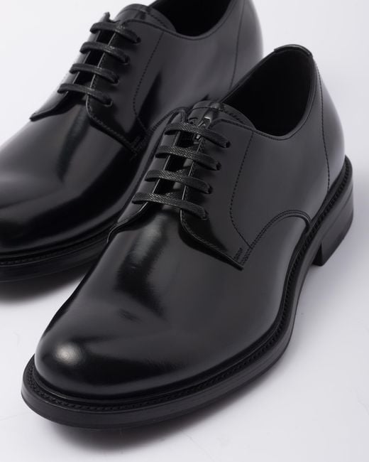 Scarpe Stringate di Prada in Black da Uomo