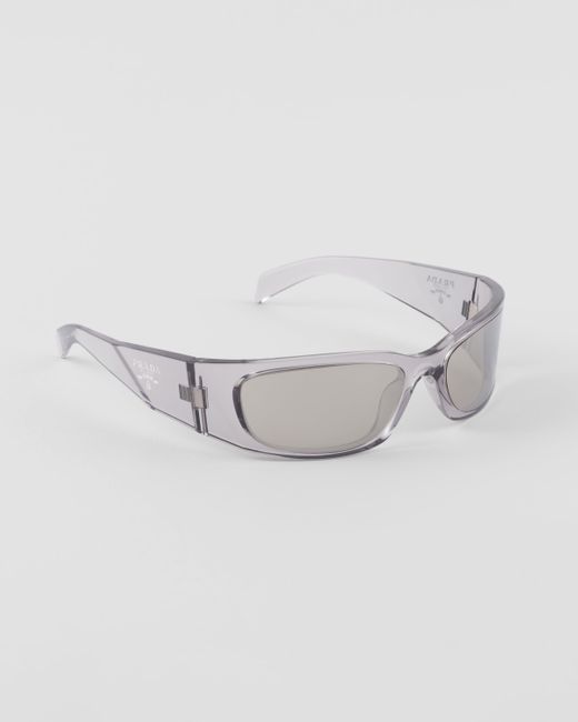 Prada Gray Symbole Sunglasses for men