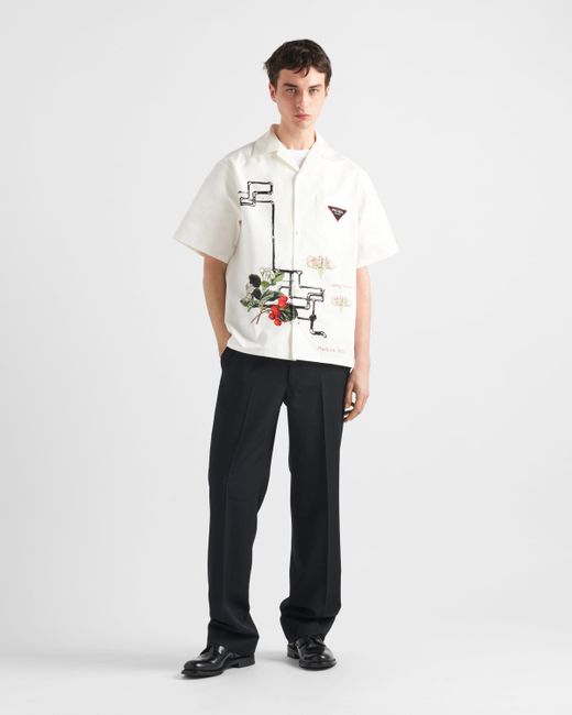Camicia Timecapsule di Prada in White da Uomo