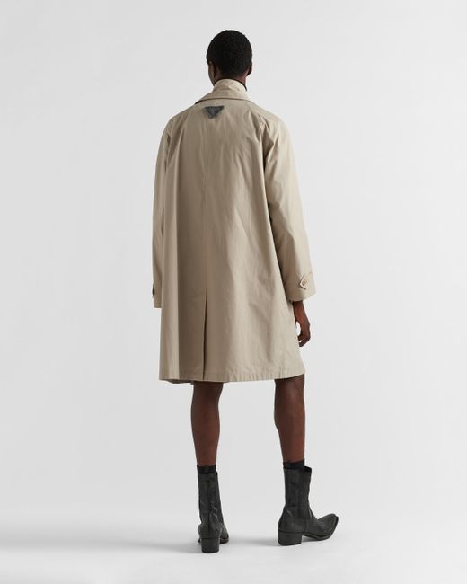 Prada Natural Cotton-Blend Overcoat for men