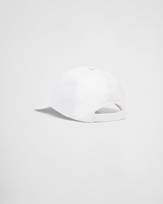 Prada Baseballkappe Aus Re-nylon in White für Herren