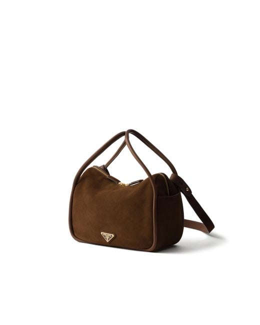 Borsa A Mano Darling di Prada in Brown