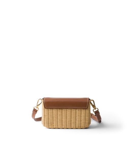 Borsa A Tracolla Small di Prada in Brown