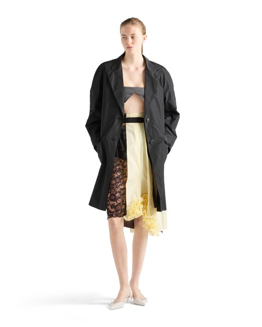 Prada Multicolor Technical Taffeta Patchwork Skirt
