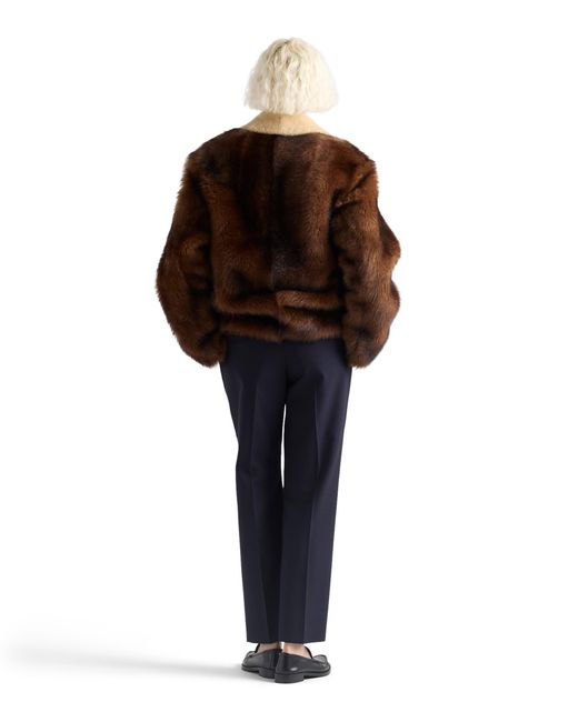 Prada Brown Shearling Jacket