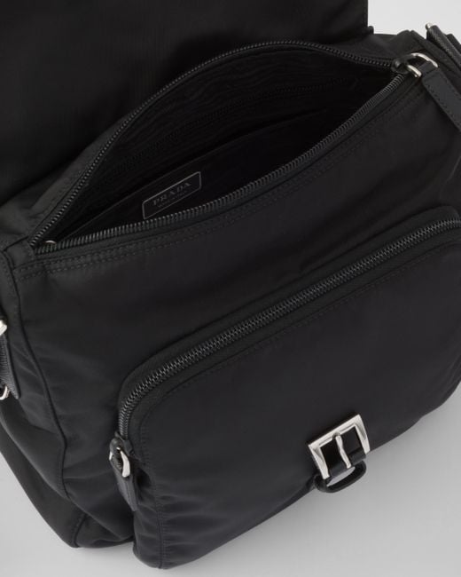 Borsa A Spalla Re-Nylon Con Logo di Prada in Black