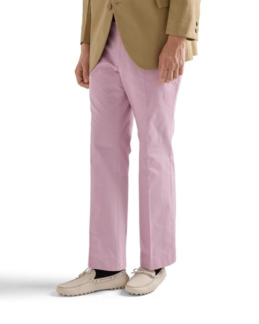 Prada Pink Poplin Pants, Alabaster for men