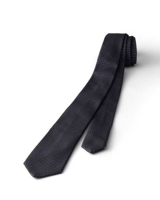 Prada White Silk Tie for men