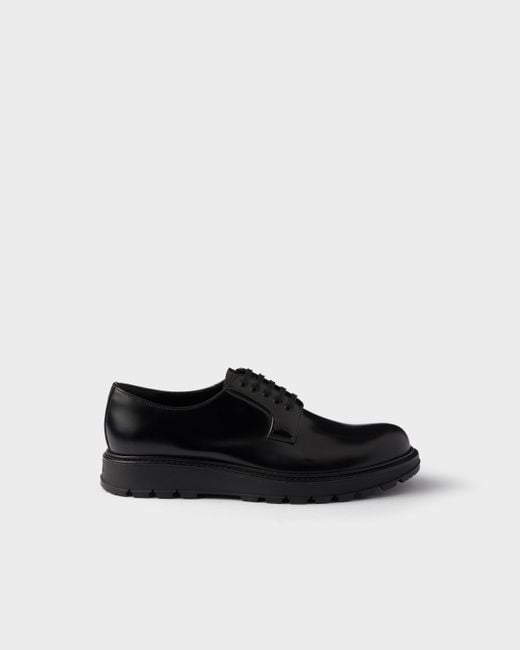 Scarpe Stringate di Prada in Black da Uomo