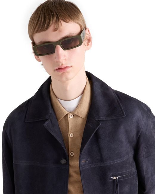Prada Multicolor Sunglasses With Triangle Logo for men