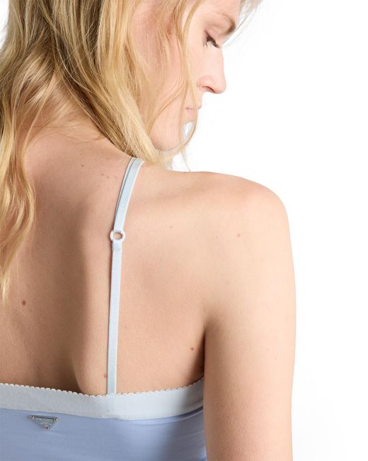 Prada Blue Tulle Top