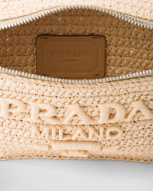 Prada White Crochet Belt Bag for men