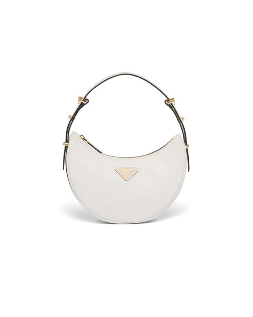 Borsa A Spalla Arqué Small di Prada in White