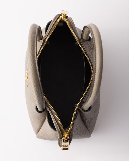 Prada White Liaison Mini Leather Handbag