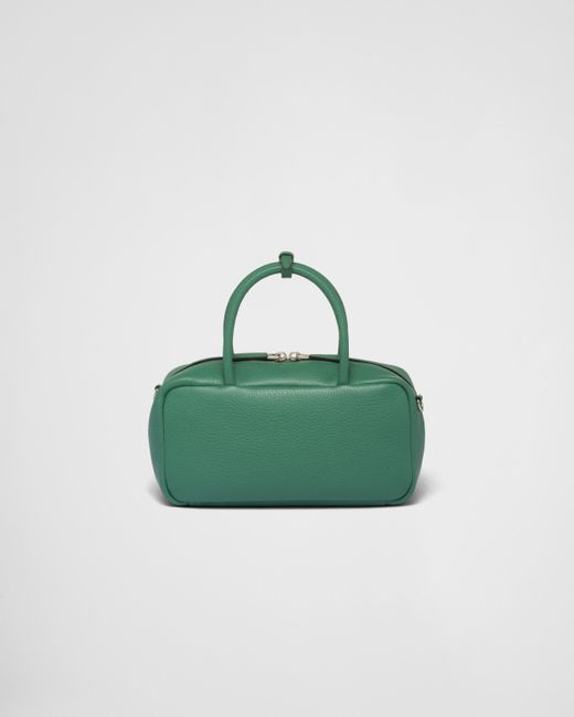 Prada Green Leather Top-Handle Bag