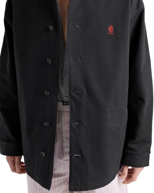 Prada Black Cotton Jacket for men