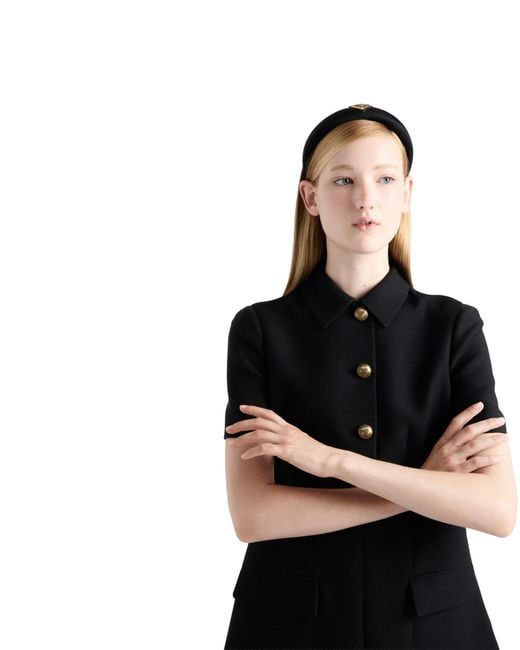 Prada Black Velvet Headband