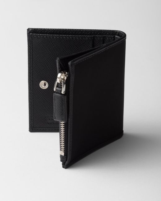 Prada Black Small Re-Nylon Wallet for men