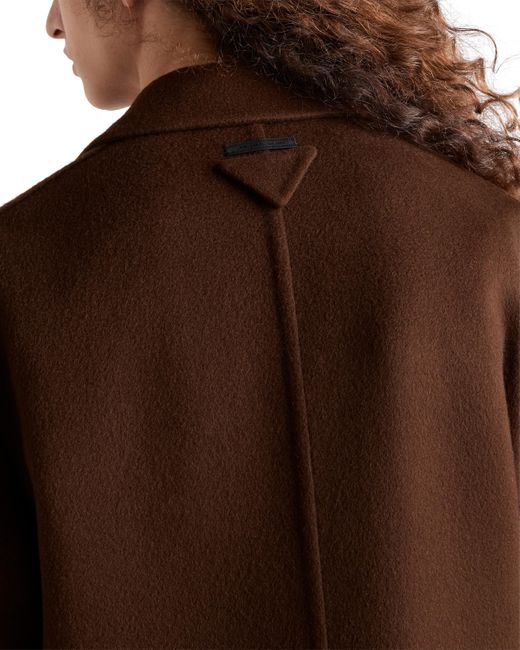 Abrigo De Cachemir De Cruzado Simple, Hombre, Talla Prada de hombre de color Brown