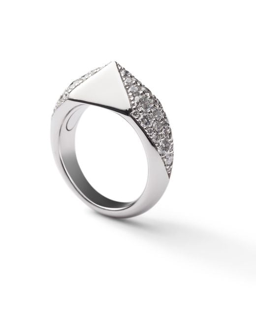 Prada White Eternal Ring
