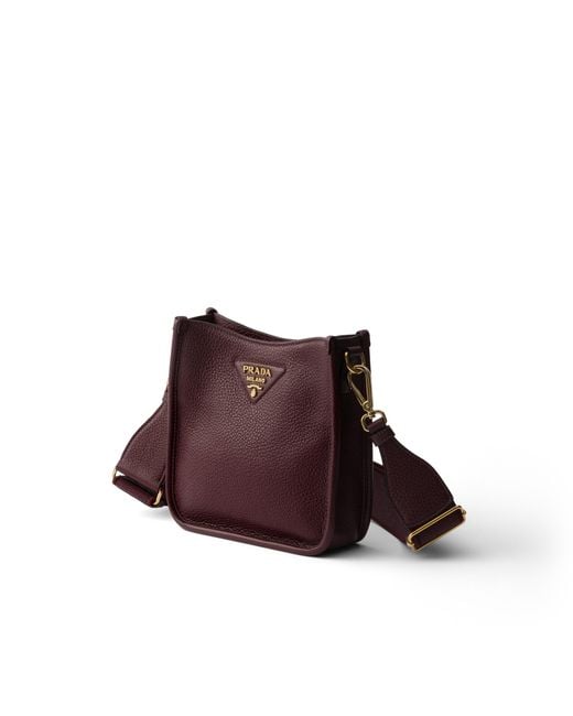 Prada Brown Mini Leather Shoulder Bag