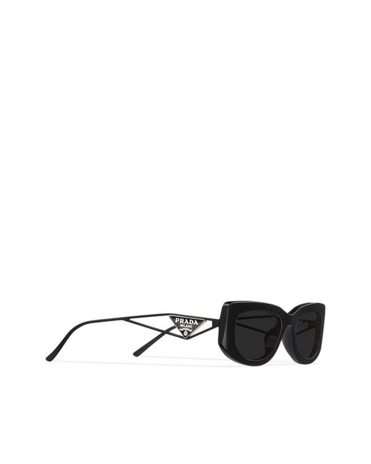 Prada Black Sunglasses With Triangle Logo
