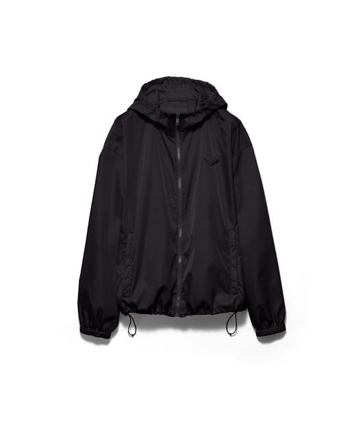 Prada Blue Re-Nylon Rain Jacket