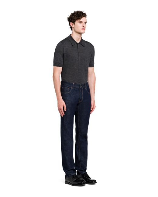 Prada Five-pocket-jeans Aus Comfort Denim in Blue für Herren